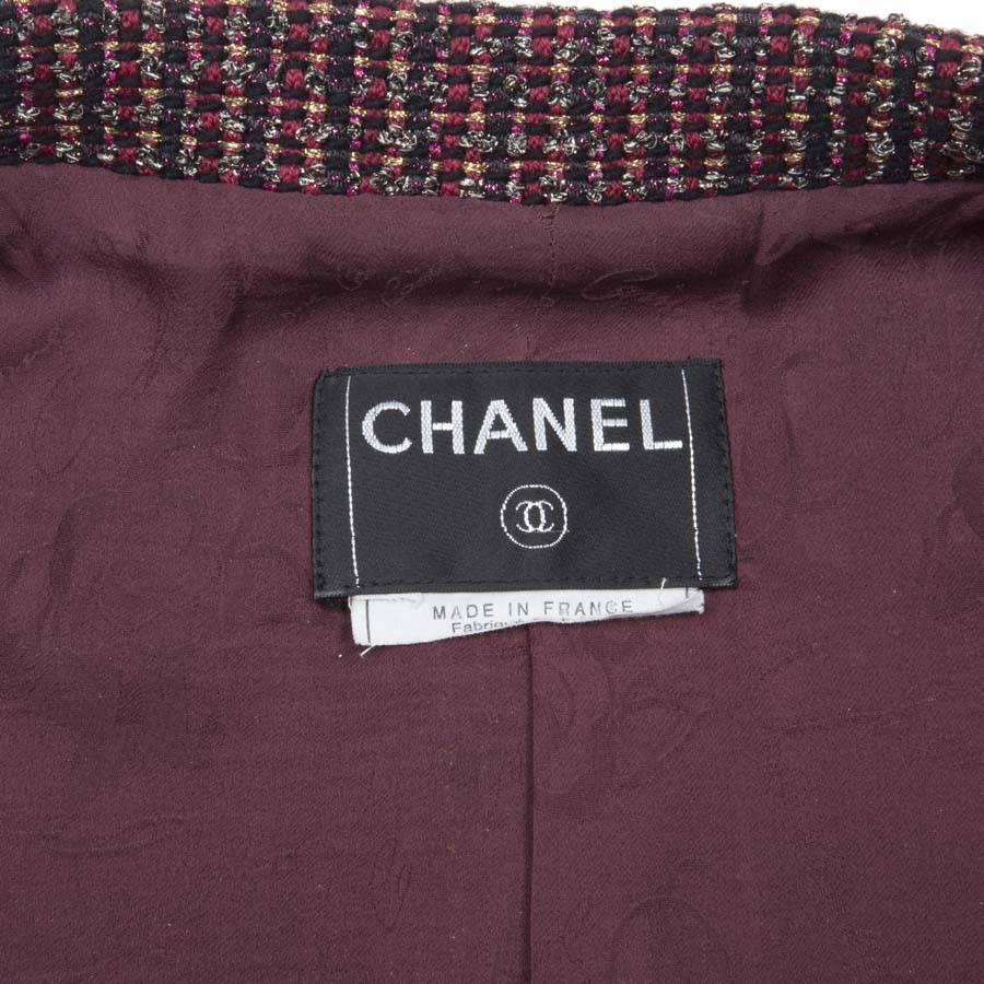 CHANEL 'Paris Bombay' Jacket in Lurex and Multicolored Broght Yarns Size 36EU 3