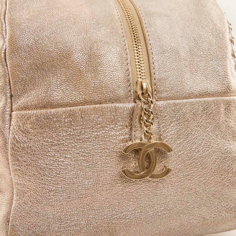 chanel distressed leather bag