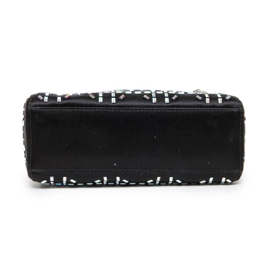 mini lady dior satin bag