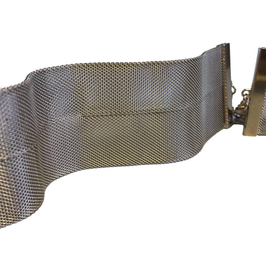 Women's Chanel Belt in Pale Gilded Filigree Metal