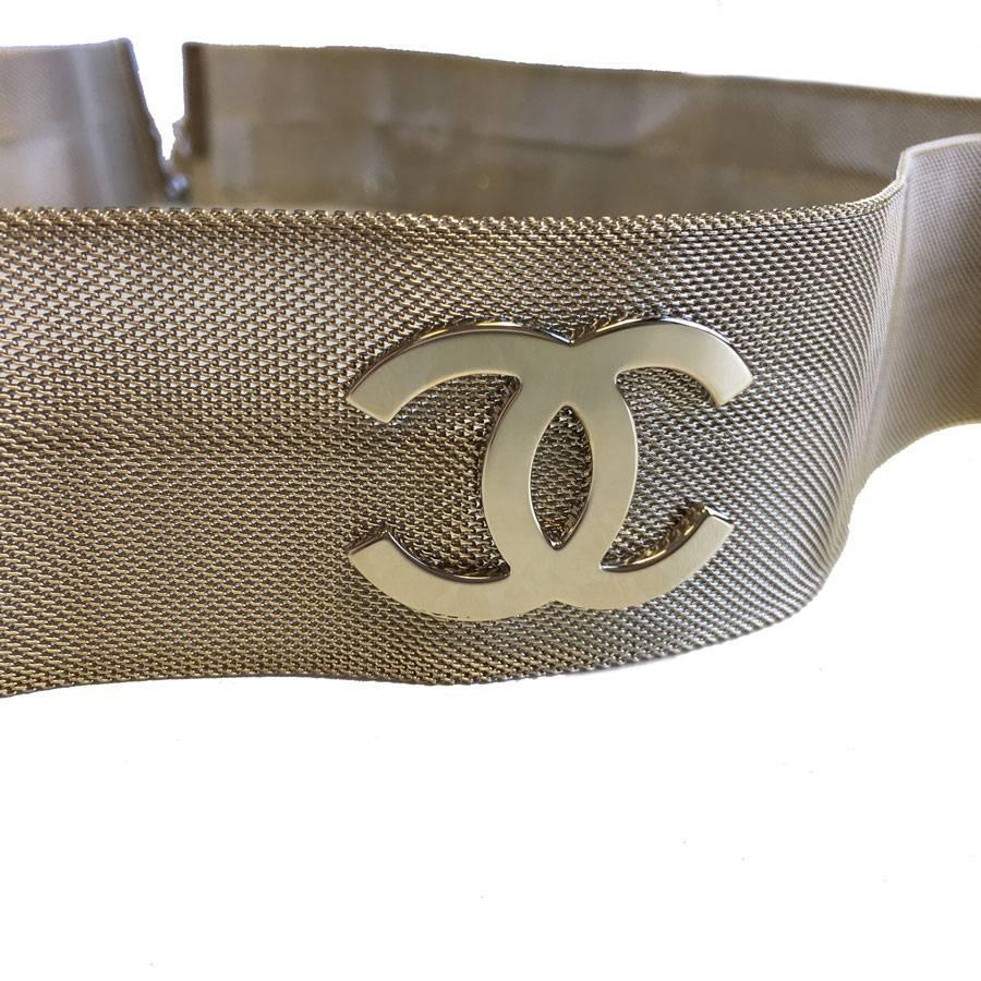 Chanel Belt in Pale Gilded Filigree Metal In New Condition In Paris, FR