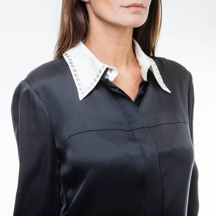 chanel black and white dress