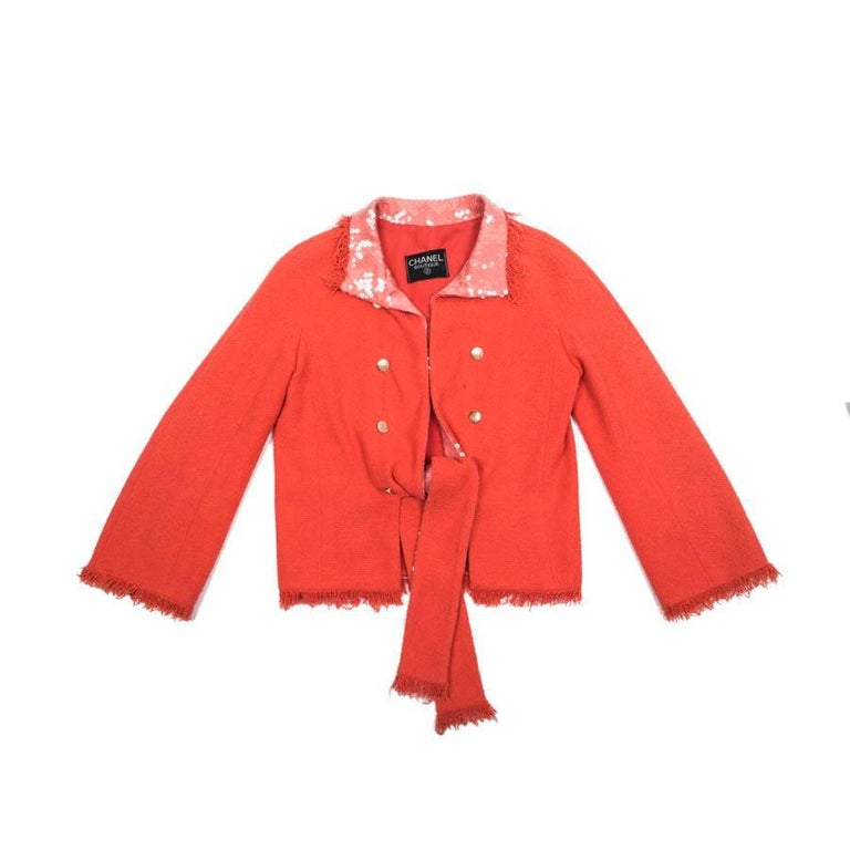 Chanel Tweed Jacket Size 40 - 80 For Sale on 1stDibs