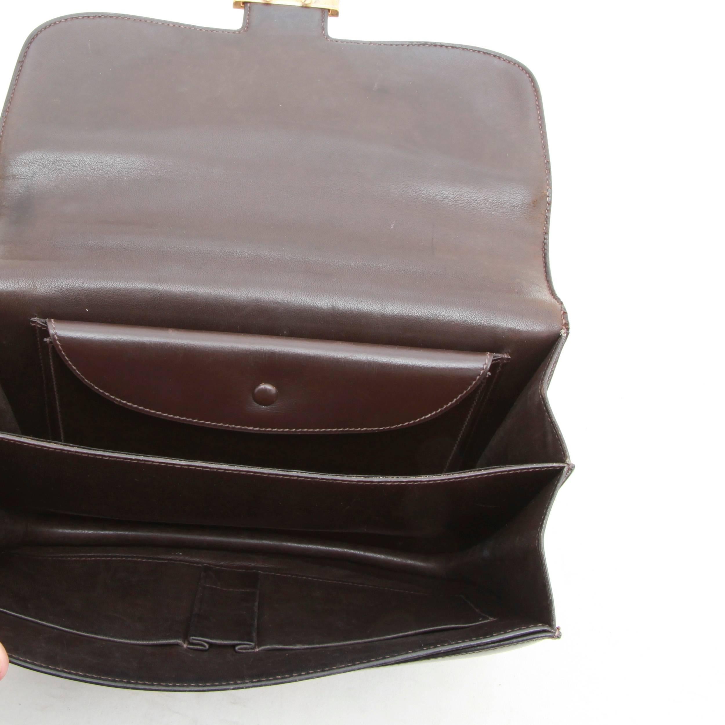 HERMES Vintage 'Constance' Bag in Brown Box Leather 3