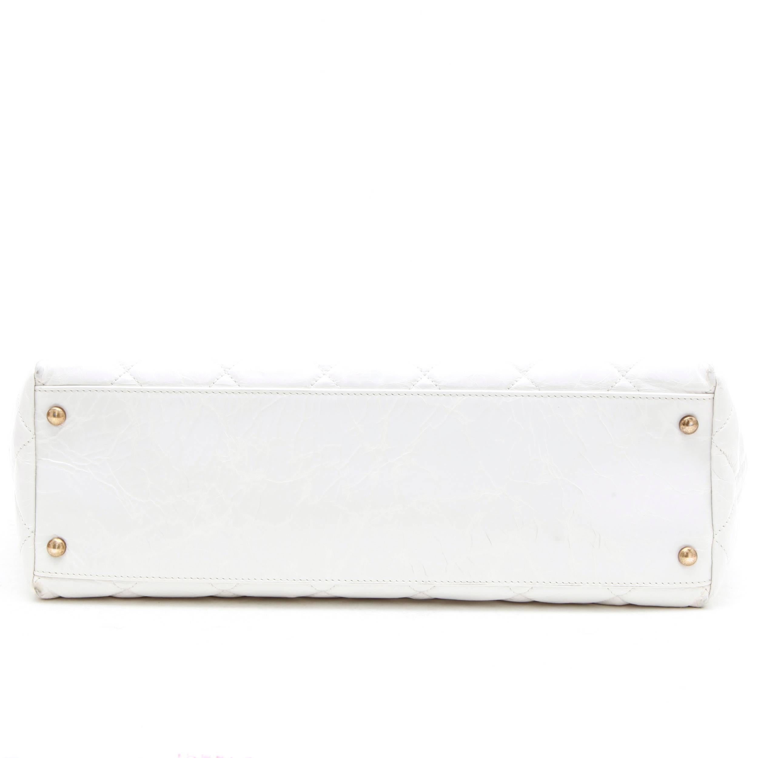 chanel tote white