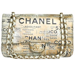 CHANEL Limited Edition Timeless 'Coco' Double Flap Bag in Golden Leather