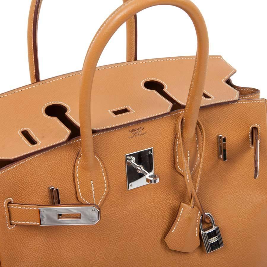 Women's HERMES Birkin 30 Bag in Epsom Gold H Leather
