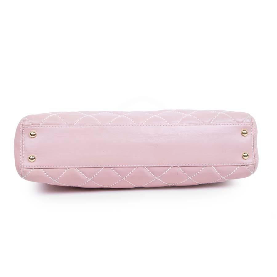 pink quilted chanel bag