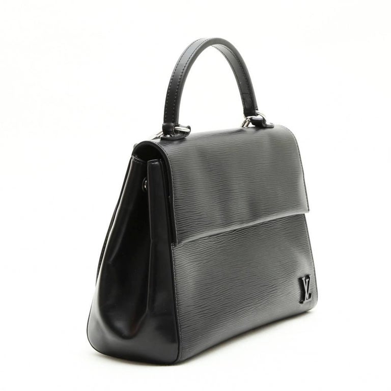 LOUIS VUITTON &#39;Cluny&#39; MM Bag in Black Epi Leather at 1stDibs