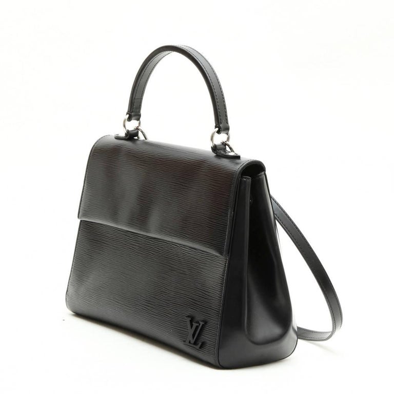 LOUIS VUITTON &#39;Cluny&#39; MM Bag in Black Epi Leather at 1stdibs