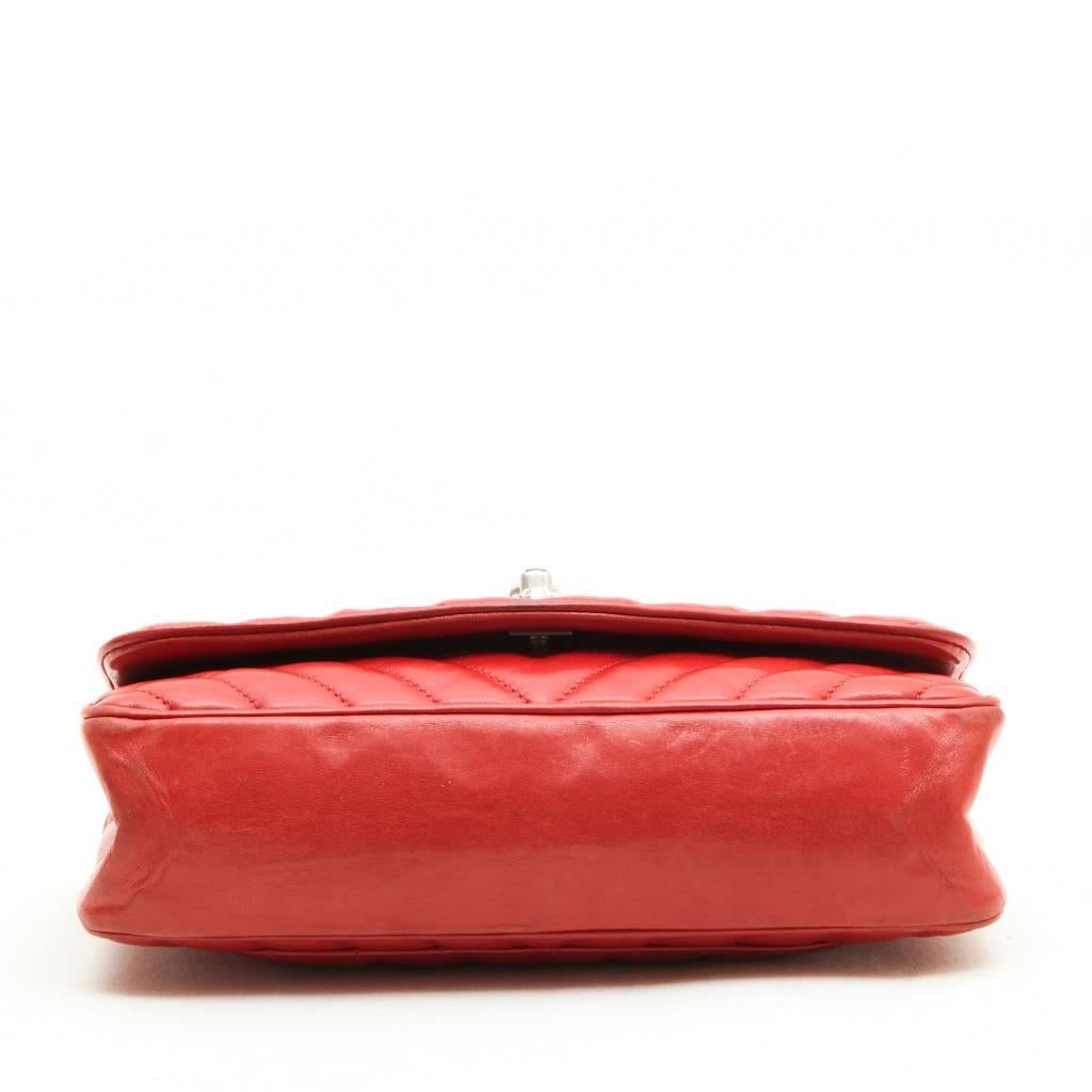 Women's CHANEL 'Paris-Venise' Bag in Red Lambskin Leather