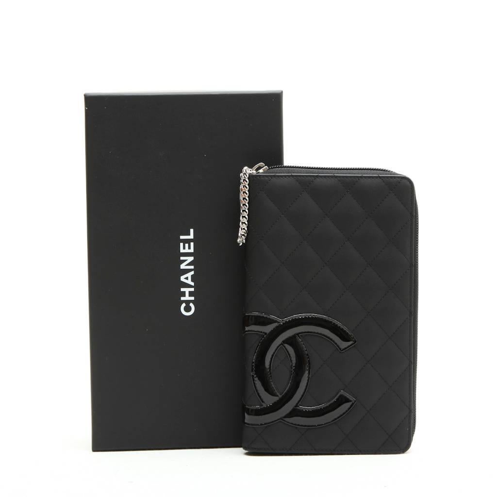 CHANEL Wallet in Black Quilted Smooth Leather 6