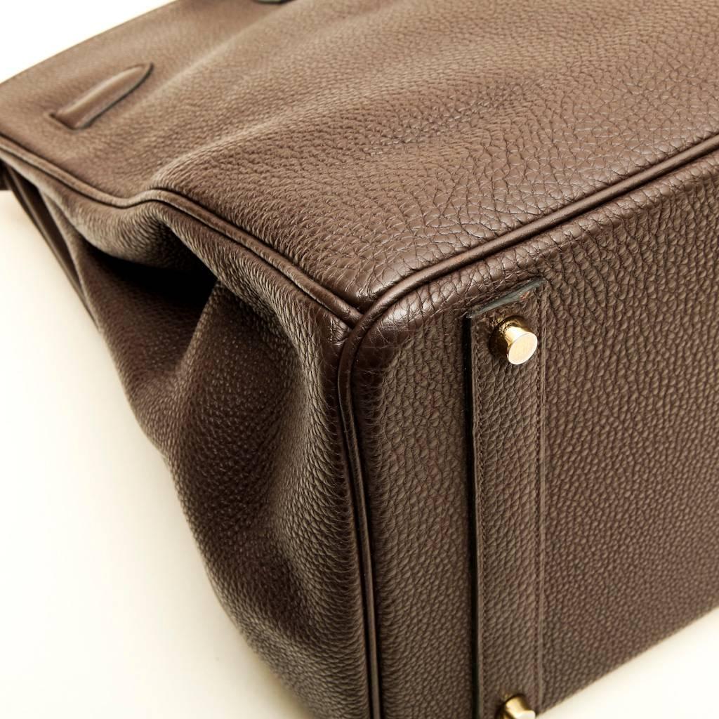hermès black clemence birkin 40cm handbag  guaranteed authentic  vintage  pre-owned  wgaca