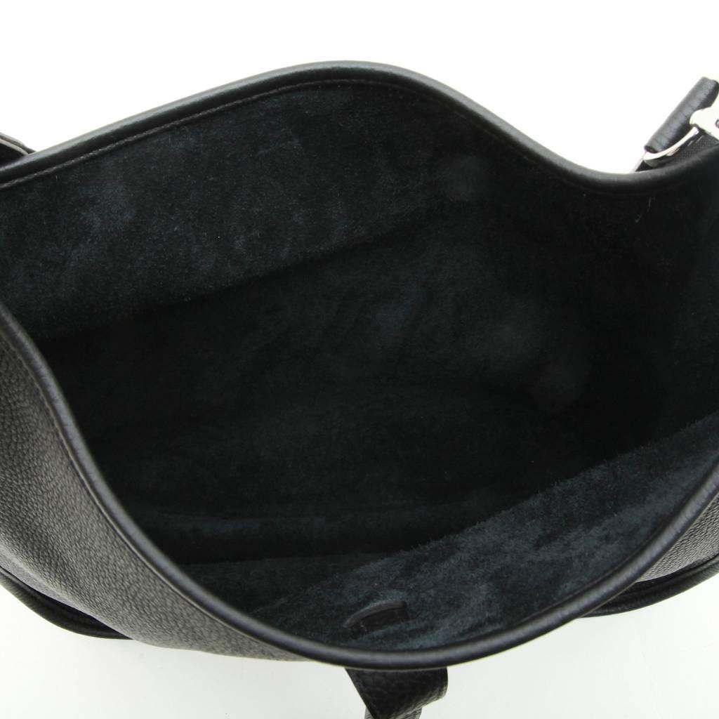 HERMES 'Evelyn II' Bag in Black Taurillon Clémence Leather 5