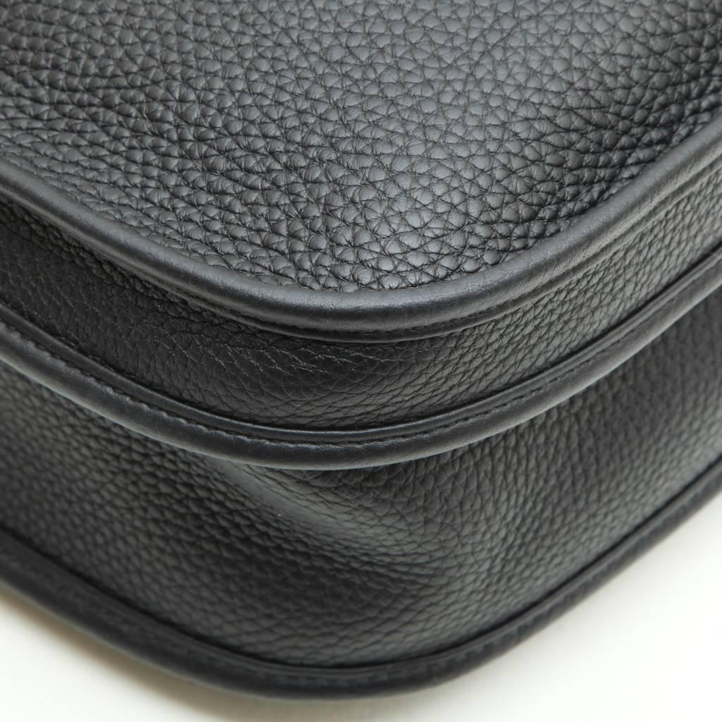 HERMES 'Evelyn II' Bag in Black Taurillon Clémence Leather 2