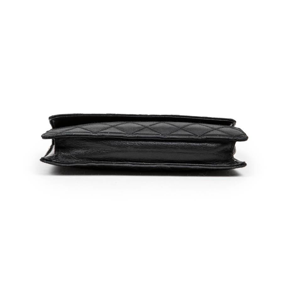 Women's CHANEL Black Clutch in Satin Duchesse and Leather