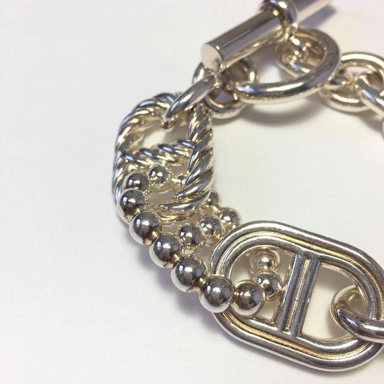 HERMES 'Parade' Chain Bracelet in Sterling Silver at 1stDibs | hermes ...