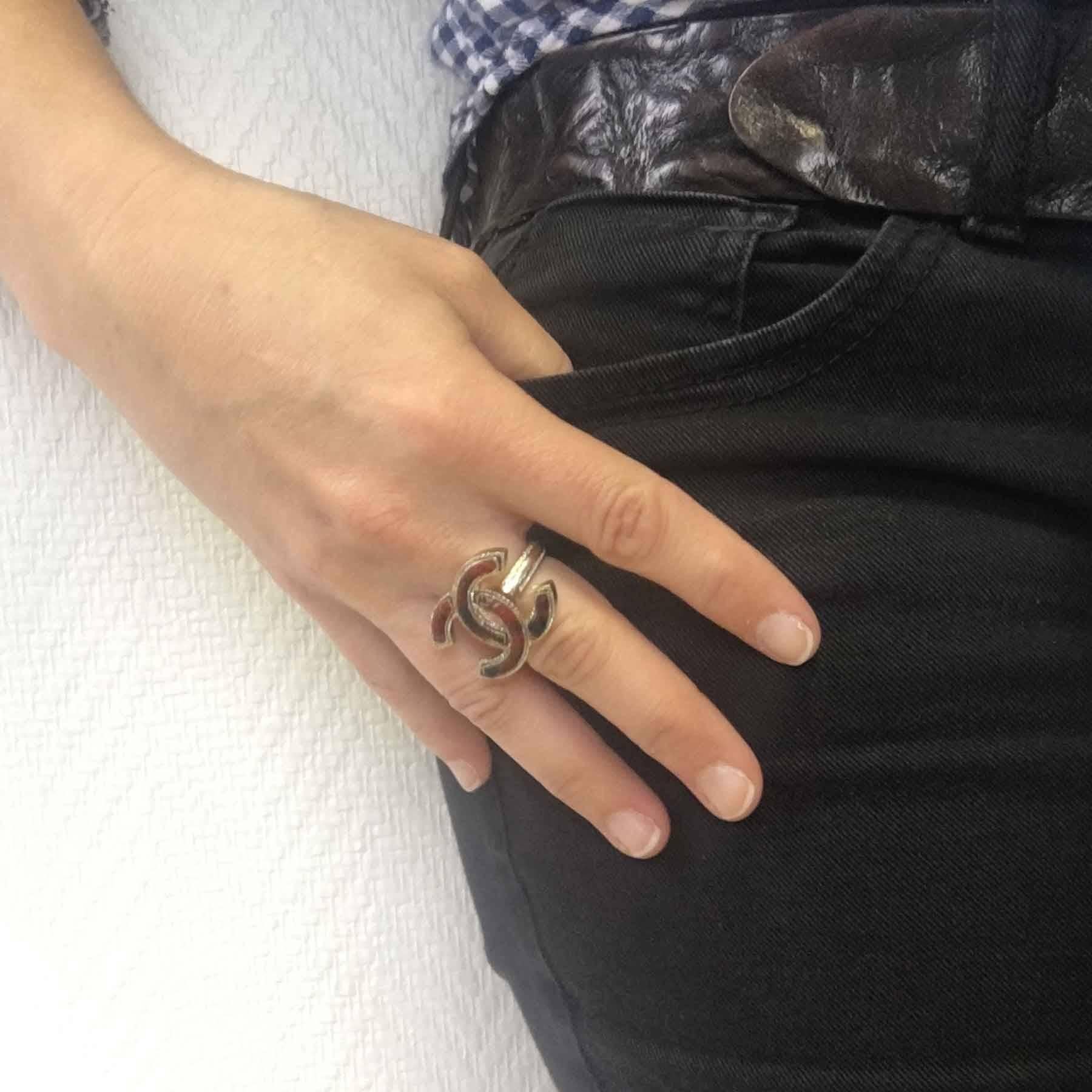 CHANEL CC ring from the 