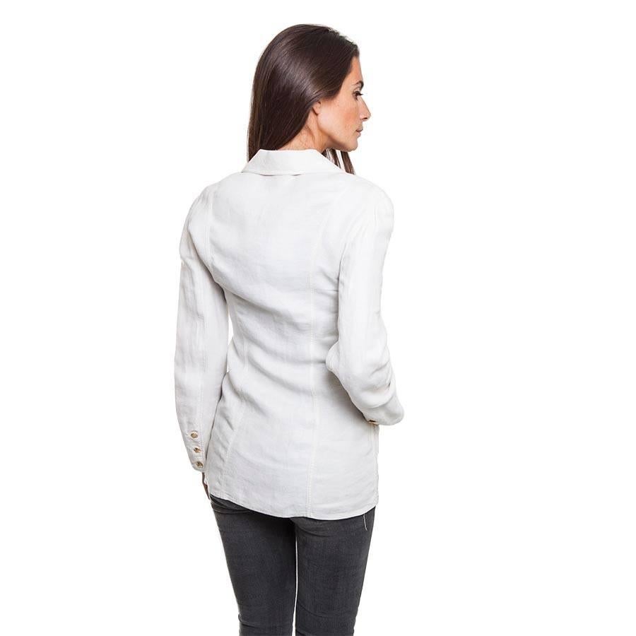 Women's CHANEL Jacket in Ecru Linen Size 38FR