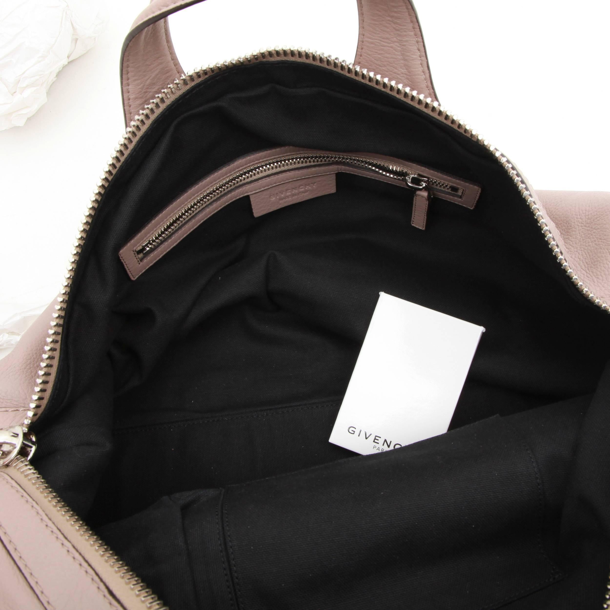 GIVENCHY Nightingale Large Model Handbag in Pink Beige Leather 3