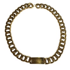 CHANEL Vintage Chain Belt in Gilded Metal 