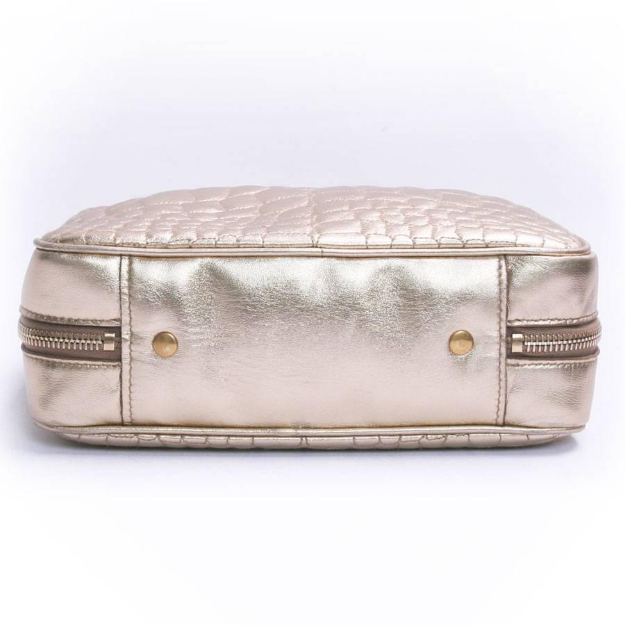 Beige YVES SAINT LAURENT Mini Bag in Gilded Leather