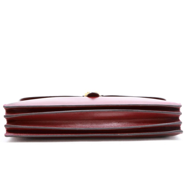 HERMES Vintage Satchel Bag in H Red Box Leather at 1stDibs | coach ...