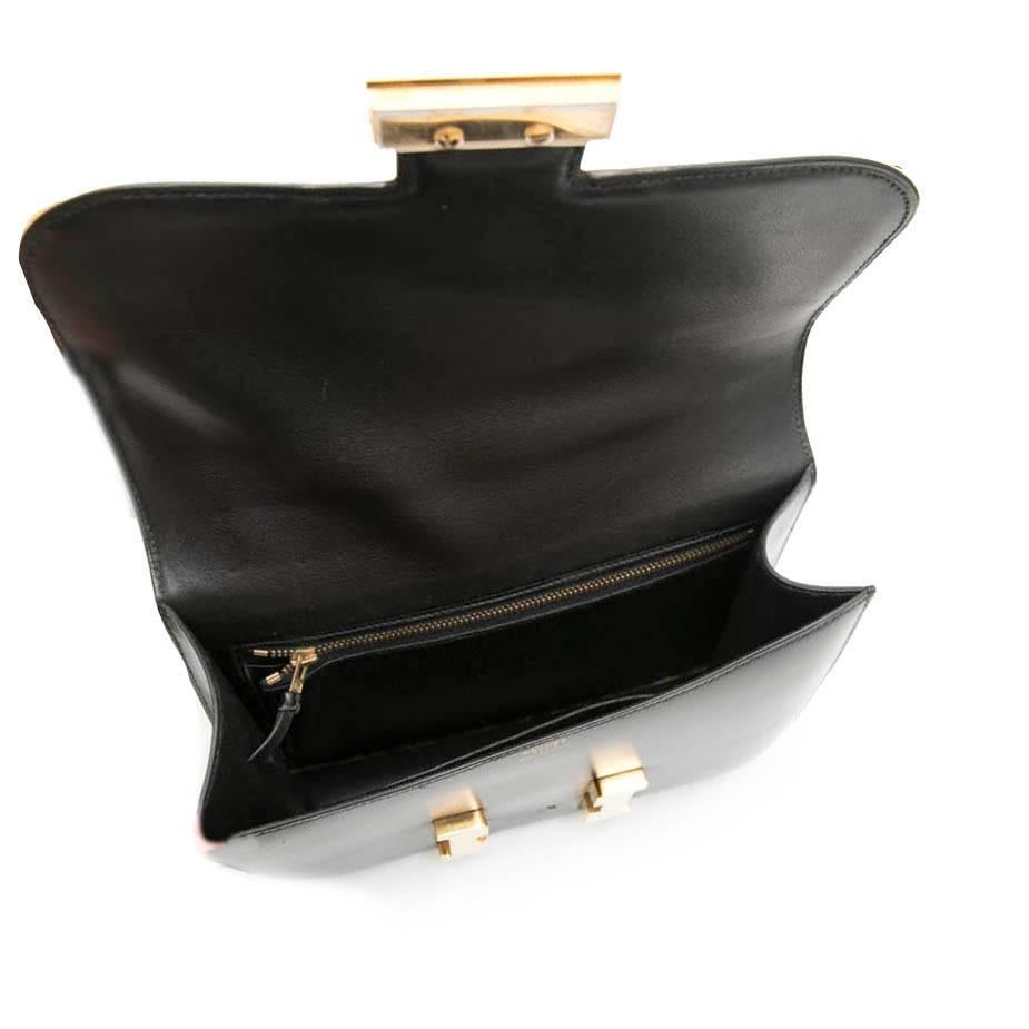HERMES 'Constance' Vintage Bag in Black Box Leather 3