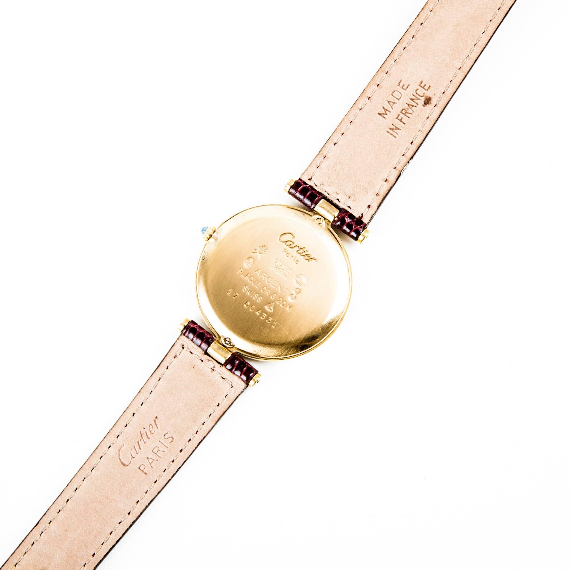 burgundy dial watch