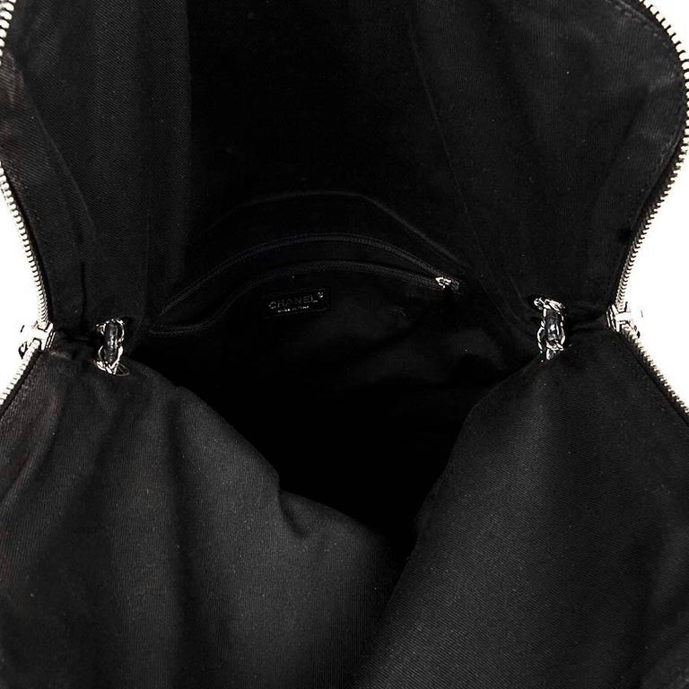 CHANEL Black Quilted Soft Leather Messenger Flap Bag at 1stdibs