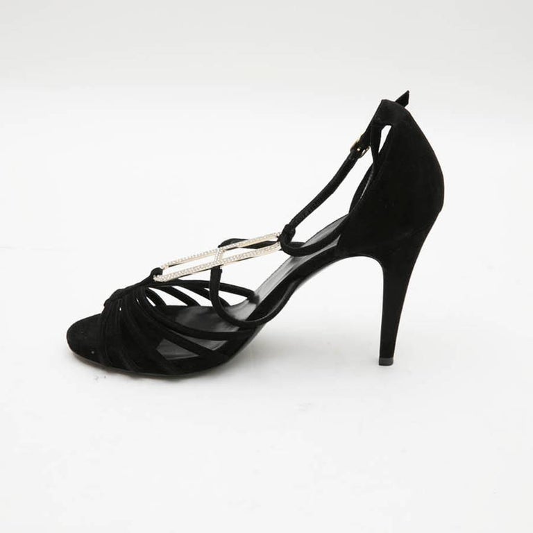 HERMES High Heels Sandals in Black Suede Size 39FR For Sale at 1stDibs hermes heels, hermès heels