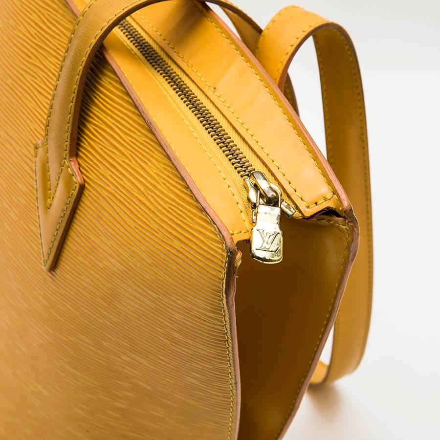 LOUIS VUITTON 'Saint Jacques' Bag in Yellow Epi Leather In Good Condition In Paris, FR