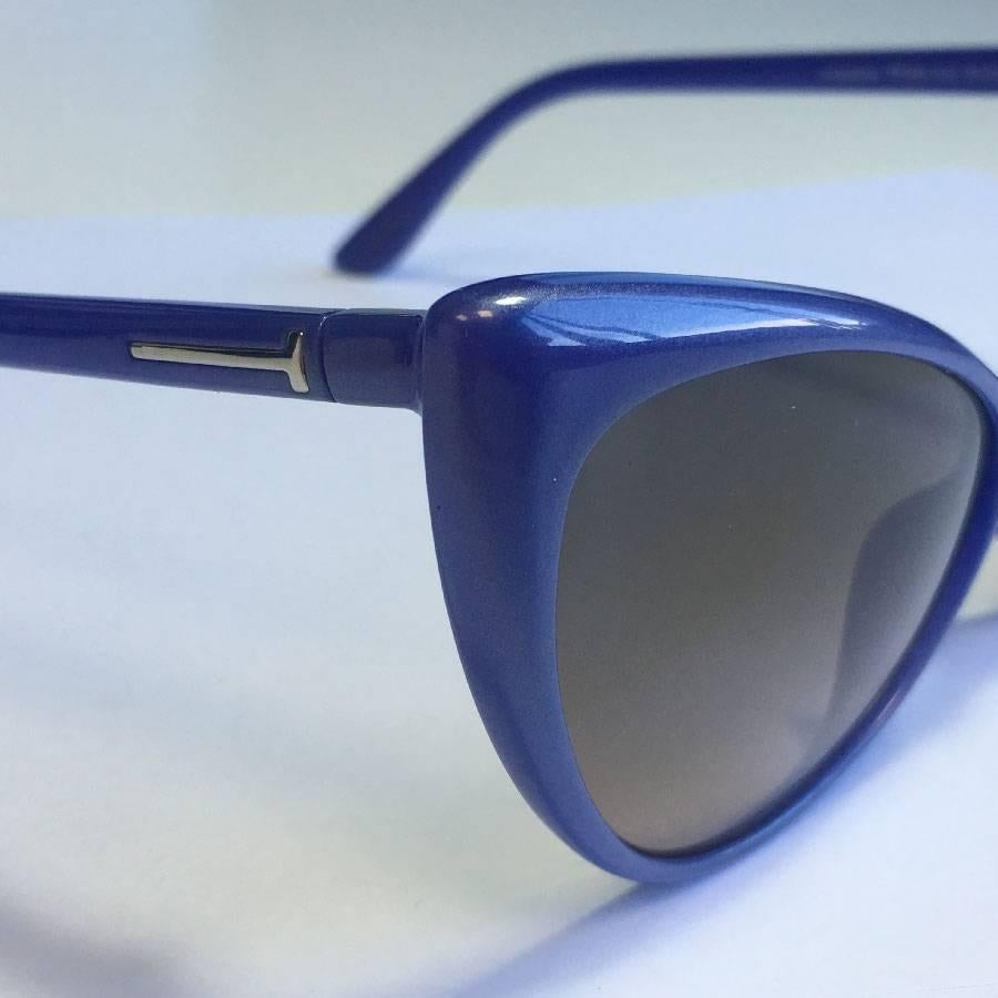 TOM FORD 'Anastasia' Sunglasses in Blue Plastic 1