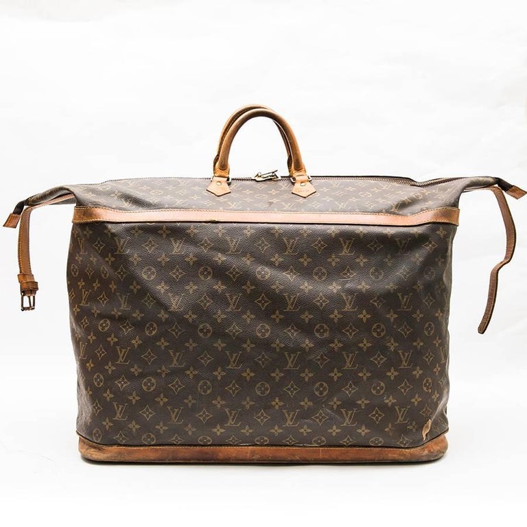 LOUIS VUITTON Vintage Weekend Travel Bag in Brown Monogram Canvas at