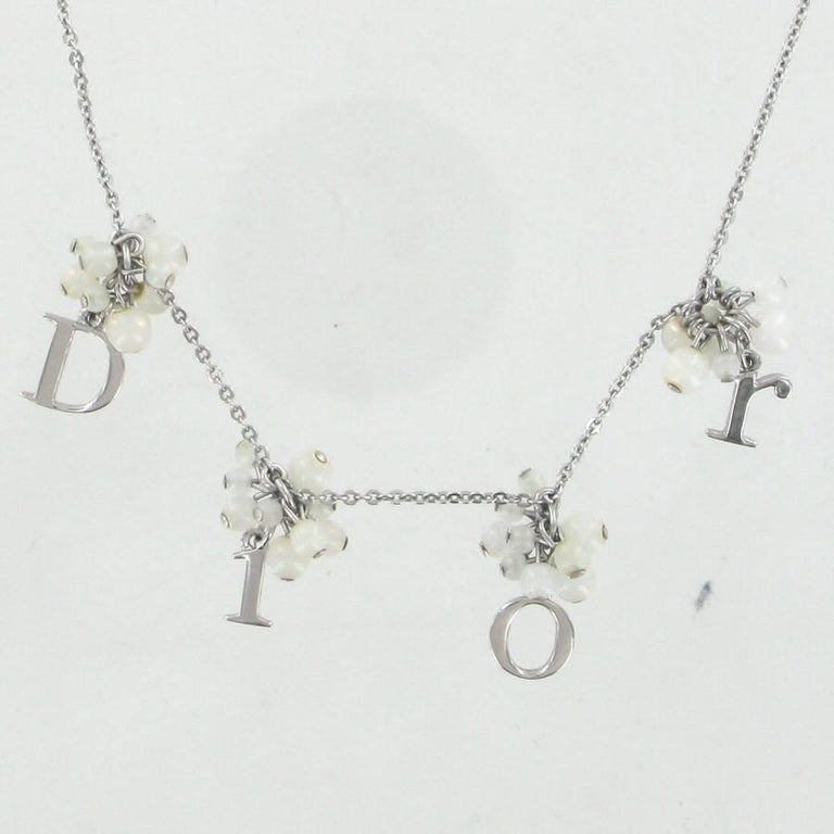 Dior necklace letters clearance