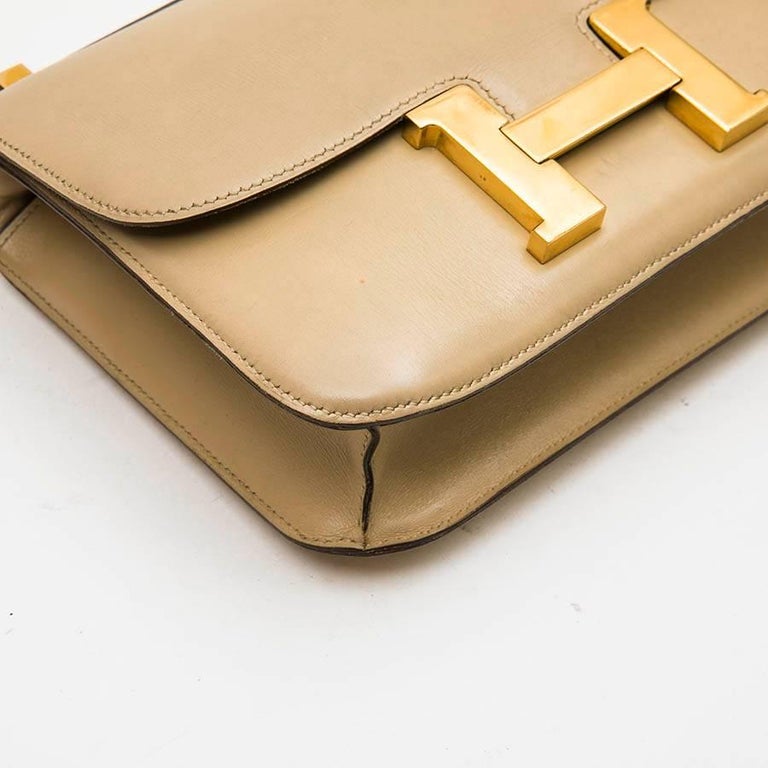 Hermes Vintage Constance Bag in Sand Color Box Leather at 1stDibs