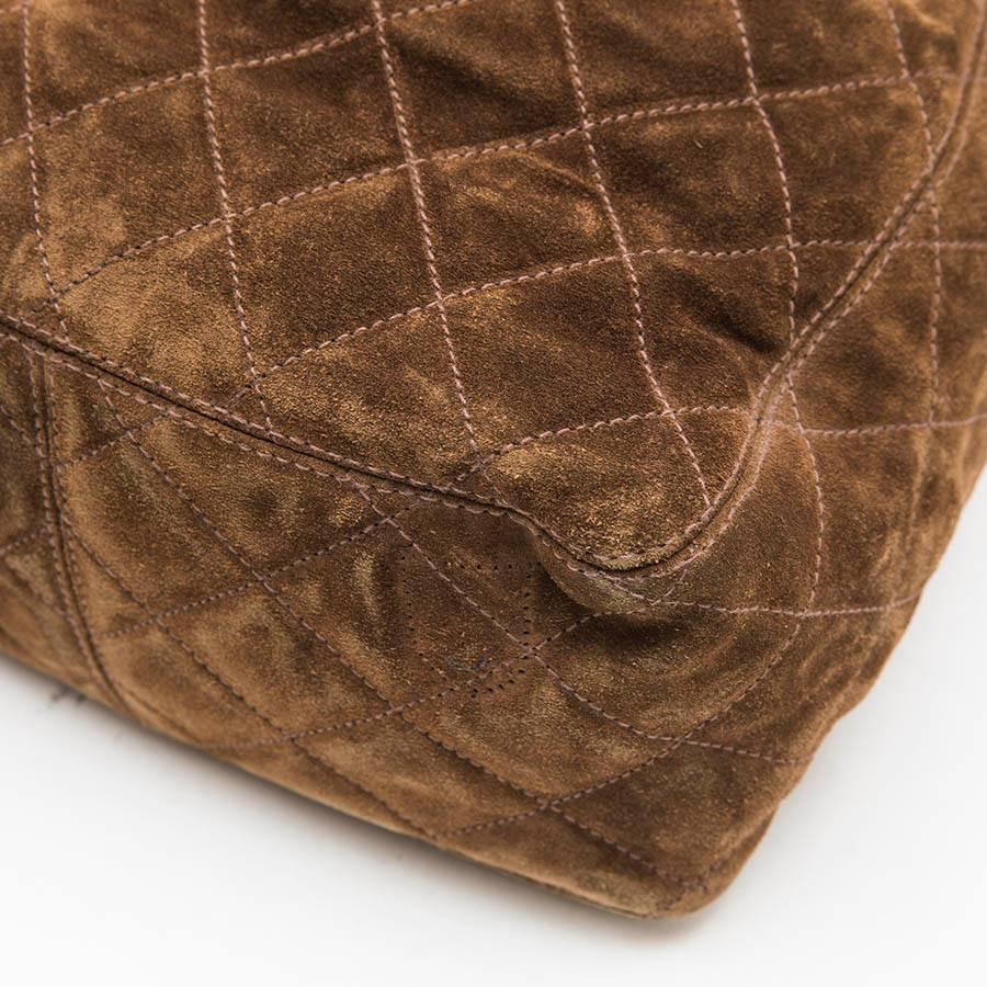 chanel suede bucket bag