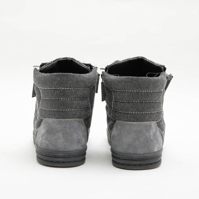 CHANEL Sneakers in Grey Denim and Suede Size 39.5FR For Sale at 1stDibs ...
