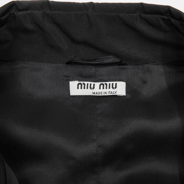 Miu Miu Black Raincoat For Sale at 1stDibs