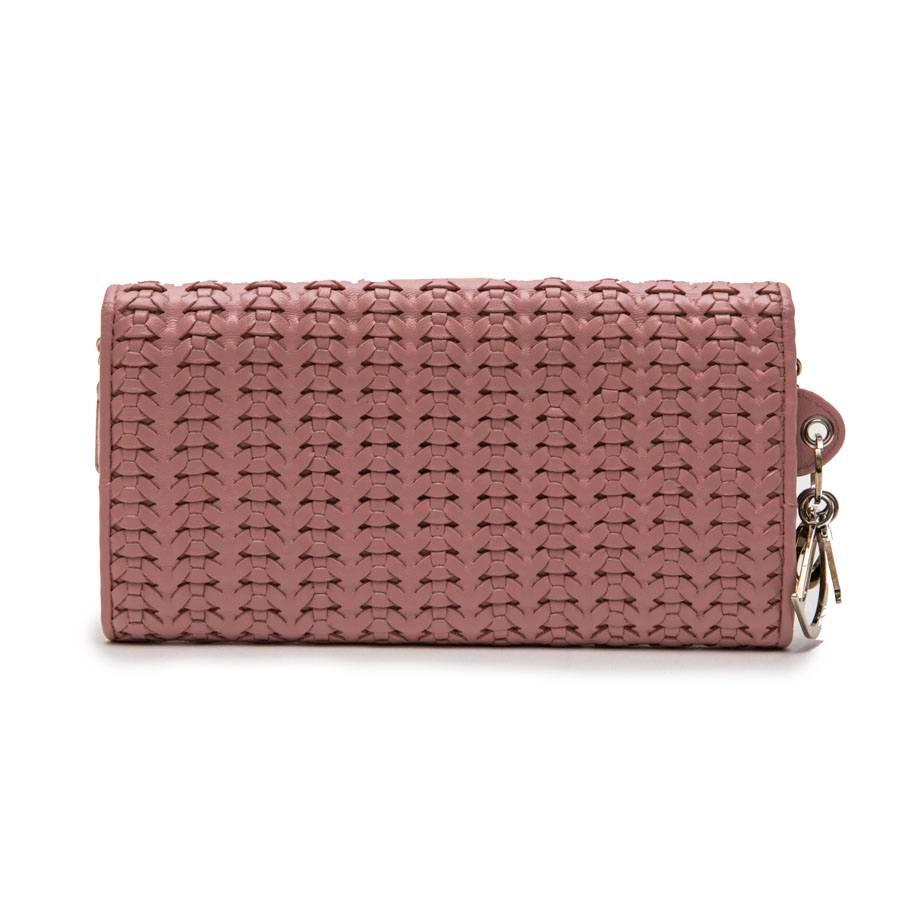 Women's CHRISTIAN DIOR bag in Chain in Light pink Braided Leather