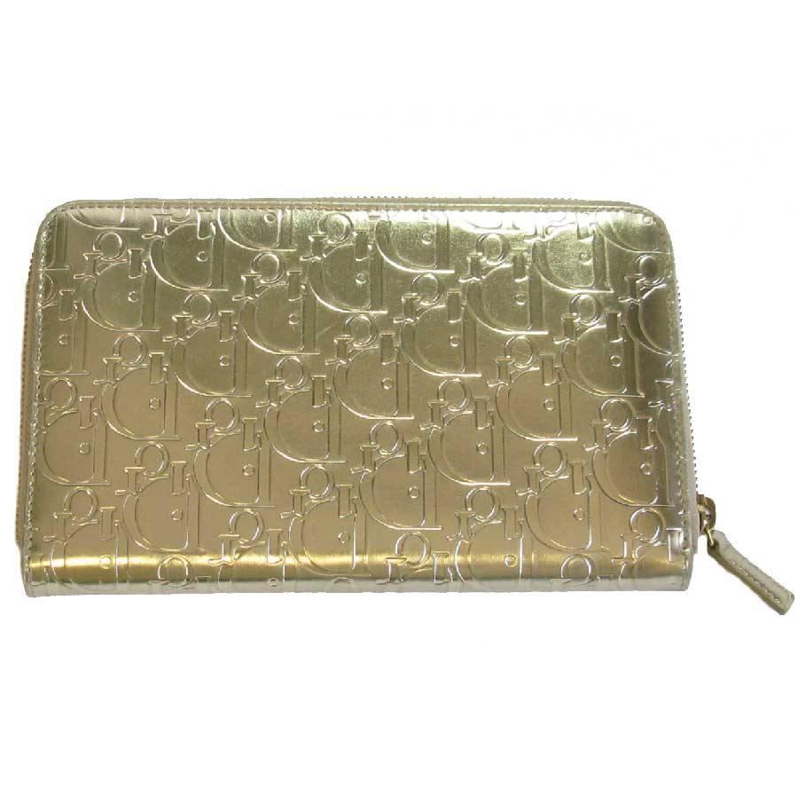 CHRISTIAN DIOR Wallet in Gilt Monogram Leather
