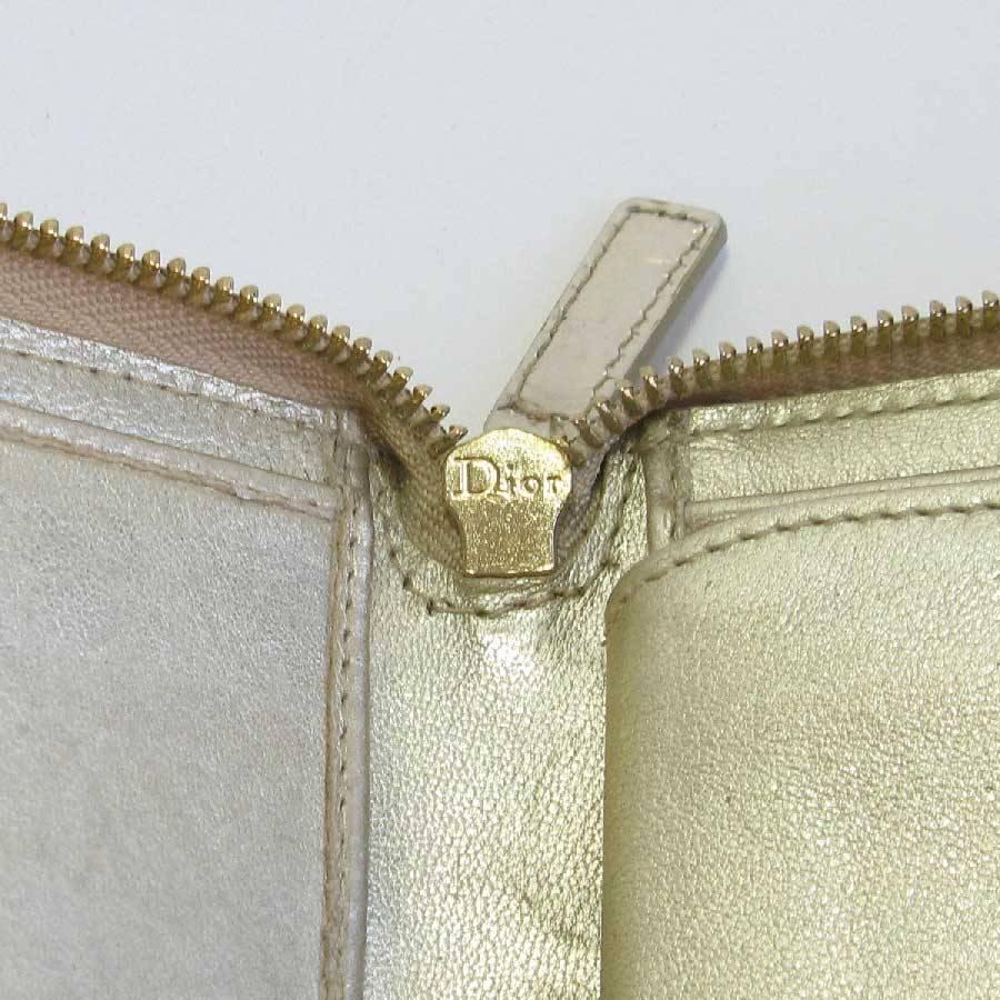 CHRISTIAN DIOR Wallet in Gilt Monogram Leather 4
