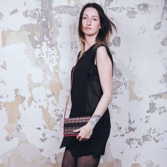 Chanel Multicolored Tweed and Red Smooth Leather Paris-Salzburg Mini Bag