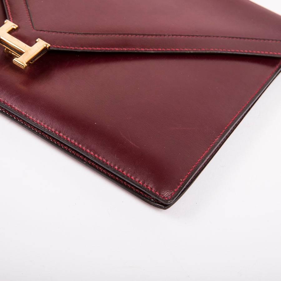 Hermès Vintage Red H Smooth Box Calfskin Leather 