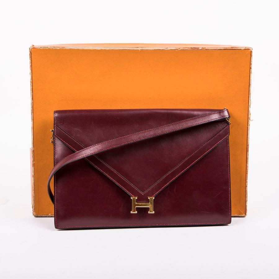 Hermès Vintage Red H Smooth Box Calfskin Leather 