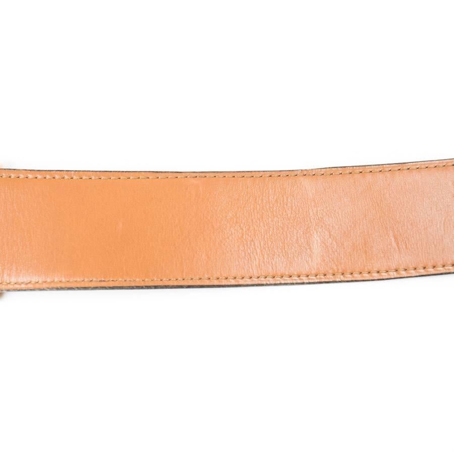 HERMES Vintage Belt in Brown Box Leather Size 75FR 4