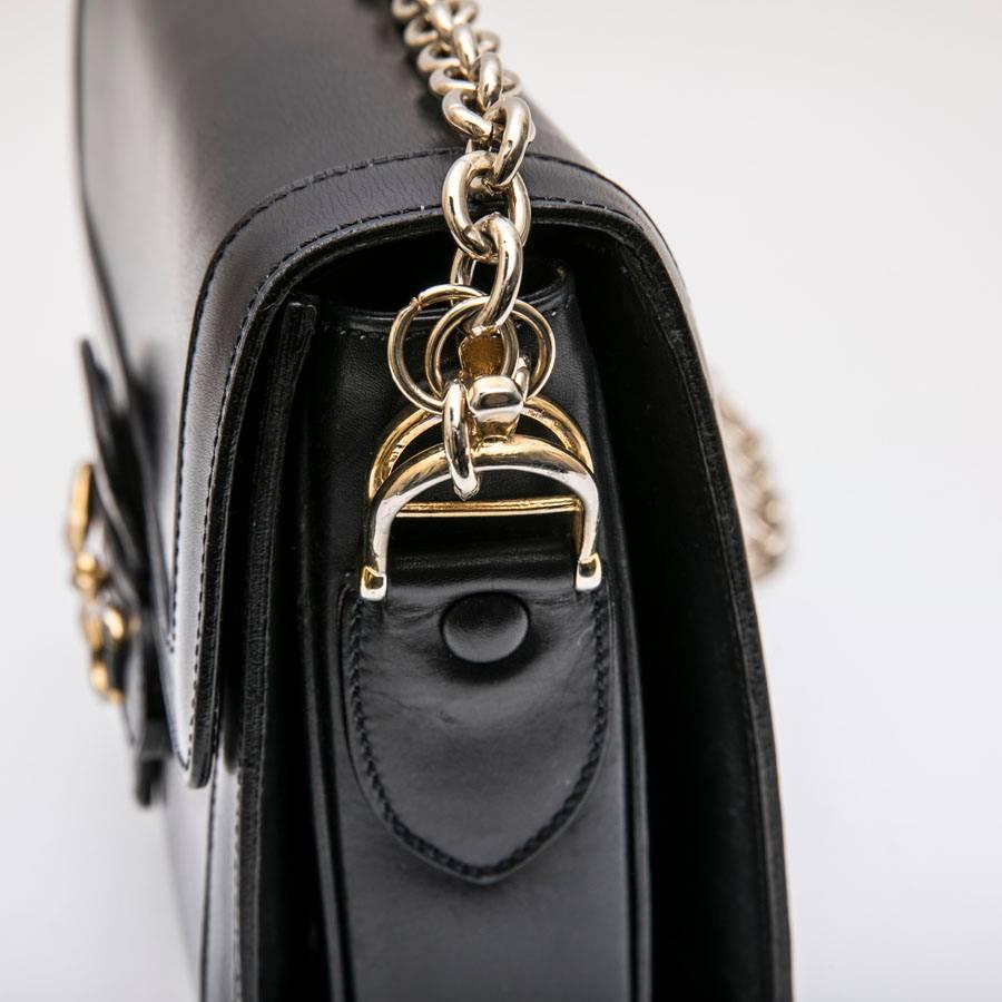 CELINE Vintage Bag in Navy Smooth Leather 5