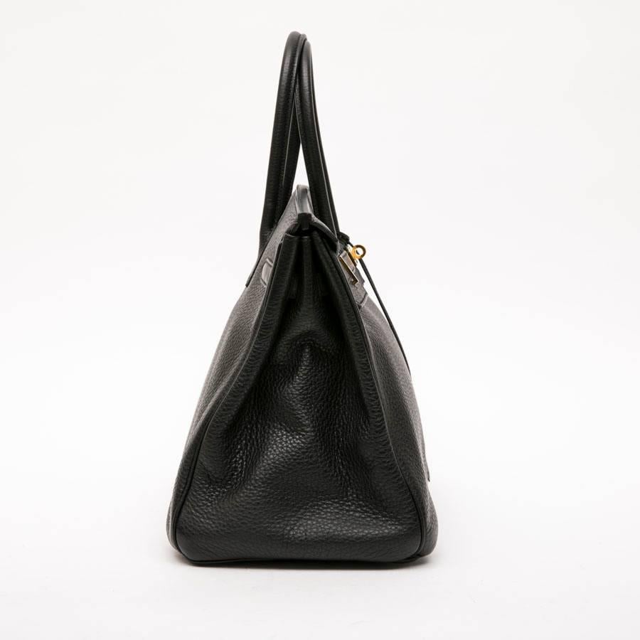 Hermes Birkin 35 Bag in Black Togo Leather In Excellent Condition In Paris, FR