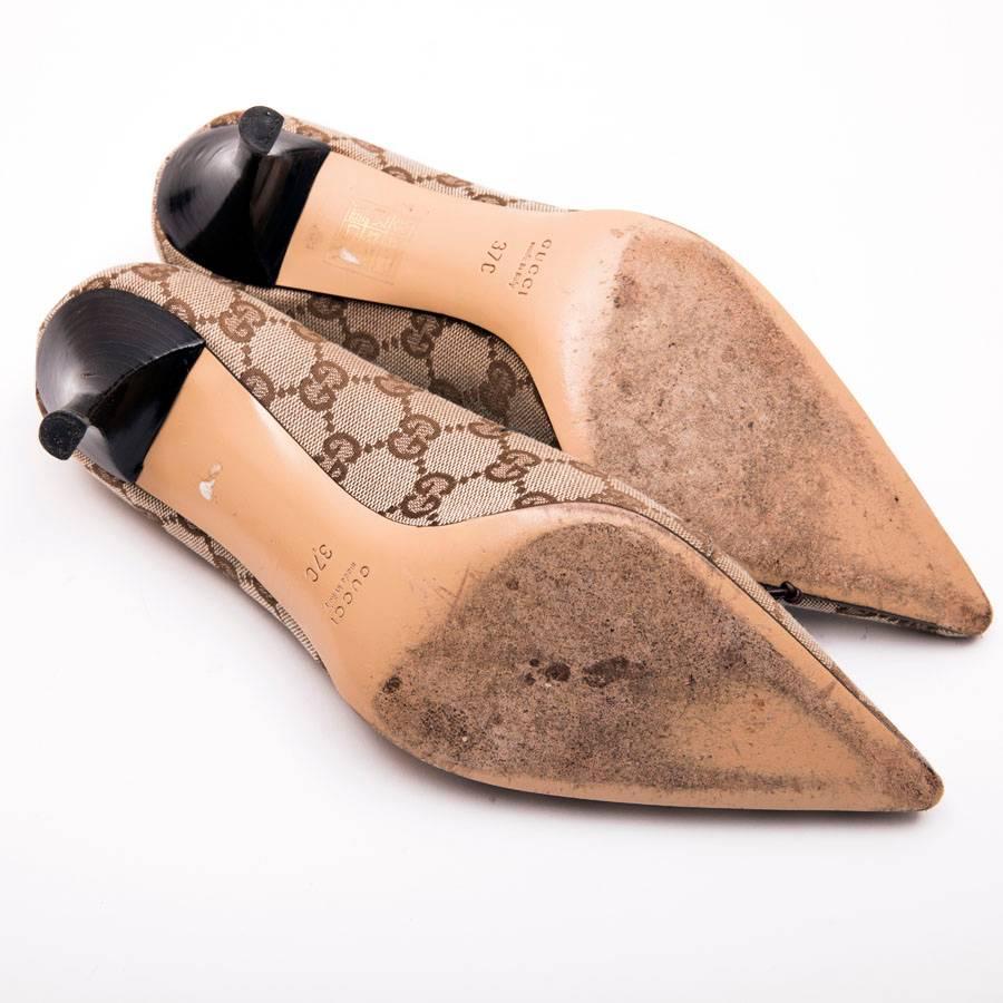 brown gucci heels