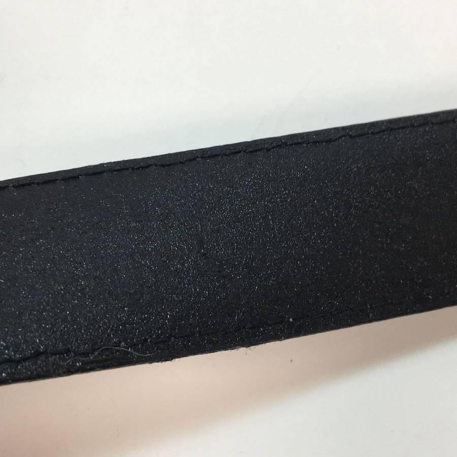 GIANNI VERSACE Versus Belt in Black Python Pattern Leather Size 90FR 5